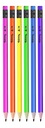 НАБОР ТРЕУГОЛЬНЫХ КАРАНДАШОВ С ЛАСТИКАМИ COLORINO 6 ШТ.