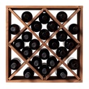 Stojan na víno, borovica tmavá 50 x 50 x 25 cm Materiál drevo