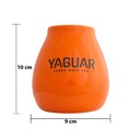 Керамическая апельсиновая тыква с логотипом Yaguar 350 мл