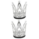 2 SZT. METAL CORONA Z CYRKONIAMI NA HELMET MOTORCYCLE  photo 4