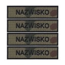 IMIENNIK nazwisko wojskowe na mundur WZ2010 US-21 x 4 szt.