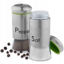 НАБОР СОЛОНКИ И ПЕРЦЕЙ СТЕКЛЯННАЯ СТАЛЬ 2X150МЛ