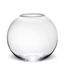 ПРОЗРАЧНАЯ АКВАРИУМНАЯ СТЕКЛЯННАЯ ВАЗА ДЛЯ ЦВЕТОВ, 21 см