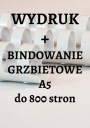 Черно-белая печать А5 до 800 страниц + переплет.