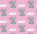 Pielucha Flanelowa 60x40 Miś Girl R