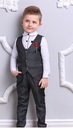 chlapčenský oblek vizitkový komplet elegantný VESTA BIELA KOŠEĽA 110 Pohlavie chlapci