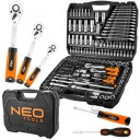 НАБОР ИНСТРУМЕНТОВ NEO XXL, 216 шт. ТОРЦЕВЫЕ КЛЮЧИ 1/2 дюйма 3/8 дюйма 1/4 дюйма 10-216