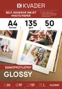 САМОКЛЕЯЩАЯСЯ ФОТОБУМАГА А4 ДЛЯ ПРИНТЕРА INK GLOSS 50 шт.