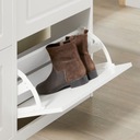 SoBuy Стильный стоячий узкий обувной шкаф Комод для обуви, 24 см, FSR79-W