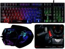 ИГРОВОЙ КОМПЛЕКТ КЛАВИАТУРА И МЫШЬ КОВРИК ДЛЯ МЫШИ С RGB ПОДСВЕТКОЙ