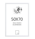БЕЛАЯ АЛЮМИНИЕВАЯ РАМА 50x70 ПОСТЕР-ПАЗЗЛ 70x50