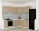 Отдельно стоящий кухонный шкаф ED ECON sonoma b_S40_1F