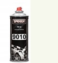 LAKIER DO ALUMINIUM RAL 9010 CZYSTY BIAŁY POŁYSK FARBA SPRAY 400 ML