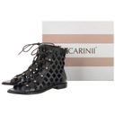 Dámske kožené sandále Carinii Čierne B7317-E50 Pohlavie Výrobok pre ženy