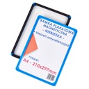 А4 МАГНИТНАЯ СИНЯЯ РАМКА ДЛЯ ПОСТЕРА + КАРМАН