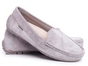 ЗАМШЕВЫЕ СЕРЫЕ МОКАСИНЫ, ПРОФИЛИРОВАННАЯ Стелька 40