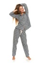 Женская хлопковая пижама Moraj с топом на молнии и воротником 6500-001 3XL
