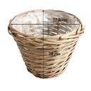 kosz na kwiaty osłonka wiklinowa