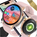 ЖЕНСКИЕ СМАРТ-ЧАСЫ ДЛЯ ЖЕНЩИН, ЭЛЕГАНТНЫЕ РАЗГОВОРЫ, 2 ЭКГ AMOLED NFC ПОЛОСКИ