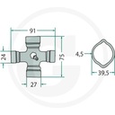 MUÑÓN SZEROKOKATNY WEASLER F238 AW21-80° 