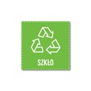 Наклейка сегрегация вторичной переработки СТЕКЛО 5см