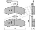 METELLI ZAPATAS DE FRENADO 22-0031-0 