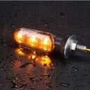 8MM МОТОЦИКЛ ПОВОРОТНИКИ LED (СВІТЛОДІОД) BURSZTYNOWE MIGAJACE СВІТЛО ПОВОРОТНИК 12V  (18520101899) фото min 9