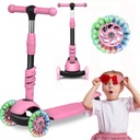 БАЛАНСНЫЙ СКУТЕР, ТРЕХКОЛЕСНЫЙ СВЕТОДИОД, РОЗОВЫЙ
