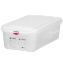 ÉLELMISZER TARTÁLY GN 1/3 CÍMKÉVEL ÉS FEDÉLLEL 4L PROFESSZIONÁLIS Magasság 100 mm