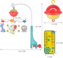 КАРУСЕЛЬ КАРУСЕЛЬ ДЛЯ кроватки ПРОЕКТОР МУЗЫКАЛЬНАЯ ШКАТУЛКА С ДИСТАНЦИОННЫМ УПРАВЛЕНИЕМ ДЛЯ ДЕТЕЙ