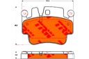 КОЛОДКИ ТОРМОЗНЫЕ PORSCHE ПЕРЕД ЗАД 911 (966) 97- T изображение 2