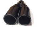 END EXHAUSTION STAINLESS BLACK DOUBLE 2X63MM 