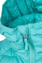 COLUMBIA dievčenská ľahká teplá páperová bunda s kapucňou zateplená veľ. XL Dominujúca farba zelená