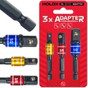 НАБОР ПЕРЕХОДНИКОВ ДЛЯ НАСАДОК REDUCTION PRO 1/4 3/8 1/2 3ШТ. СИЛЬНЫЙ