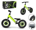 Детский беговел Qplay Spark, светящиеся светодиодные колеса, 12 дюймов, зеленые