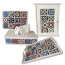 Коробка для белых салфеток Azulejos