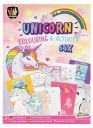 КНИГА-РАСКРАСКА ДЛЯ УПРАЖНЕНИЙ А4 - ЕДИНОРОГ