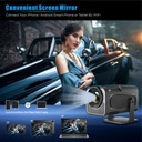 Projektor LED projektor HY320 4K Android Smart TV WiFi Spúšťač Reproduktor 150" Porty audio OUT HDMI USB výstup na slúchadlá