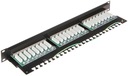 RJ-45 PP-24/RJ6-C/FTP-S KÖTŐPANEL Gyártó kódja PP-24/RJ6-C/FTP-S