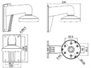 UCHWYT KAMERY DS-1273ZJ-135 Hikvision Waga produktu z opakowaniem jednostkowym 1.156 kg