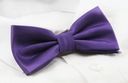 Мужской галстук-бабочка и нагрудный платок - Альти - Фиолетовый с текстурой на ткани
