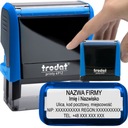 TRODAT 4912 ШТАМП ДЛЯ ДИЗАЙНА КОРПОРАТИВНОГО ЛИЧНОГО ОФИСА 6 СТРОК + ЛАСТИК