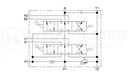 DISTRIBUTOR HYDRAULIC 2 SEKCYJNY 60L 2P80 + PRZYLACZA 22/22 HYDROLIDER 