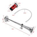 СИГНАЛ КЛАКСОН ПНЕВМАТИЧНА ТРУБКА ФАНФАРА ЯК TIR 150DB Z КОМПРЕСОРОМ 12V  (16779519608) фото min 8