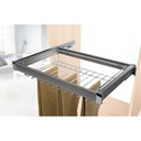 AMIX ВЕШАЛКА ДЛЯ БРЮК С КОРЗИНОЙ 790*115*470 ХРОМ-КВАСЦ DX005-800