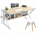 Počítačový stôl, kancelársky s policou 100x60cm čierny Hmotnosť (s balením) 0.15 kg