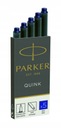 Parker Inkjet Cartridges в голубых перьях