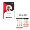 Персональное удостоверение личности с печатью логотипа