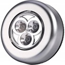 САМОКЛЕЯЩАЯСЯ СЕНСОРНАЯ ЛАМПА, НА АККУМУЛЯТОРЕ, 3 светодиода