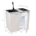 Мини-кухня МПМ СМК-02 с индукционным нагревателем и холодильником